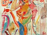 MODERN_ART_GALLERY_CONTEMPORARY_DECO_INTERIORS-.Merello.-Mujer_esencial._Mixed_media._Paper.